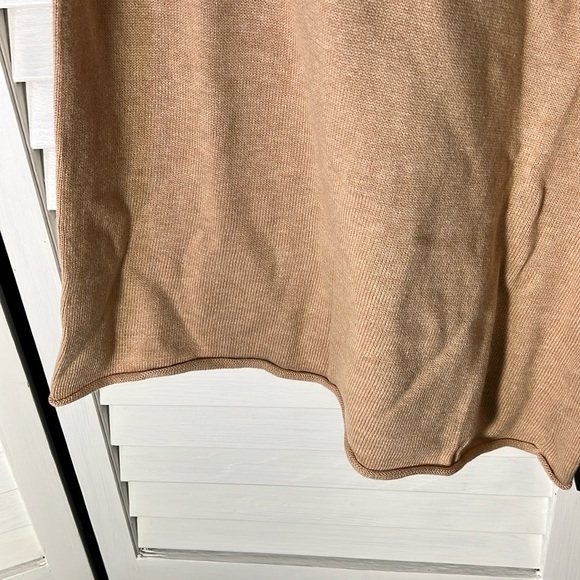 Lunya NWT Women’s Cozy Cotton Silk Relaxed Ankle Pant Lounge, Tan. Drawstring. M - Picture 6 of 13